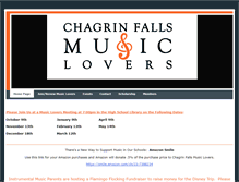 Tablet Screenshot of chagrinfallsmusiclovers.com